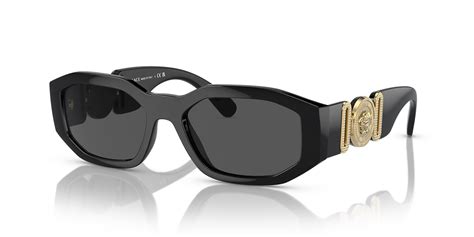 Versace VE4361 Biggie 53 Dark Grey & Black Sunglasses .